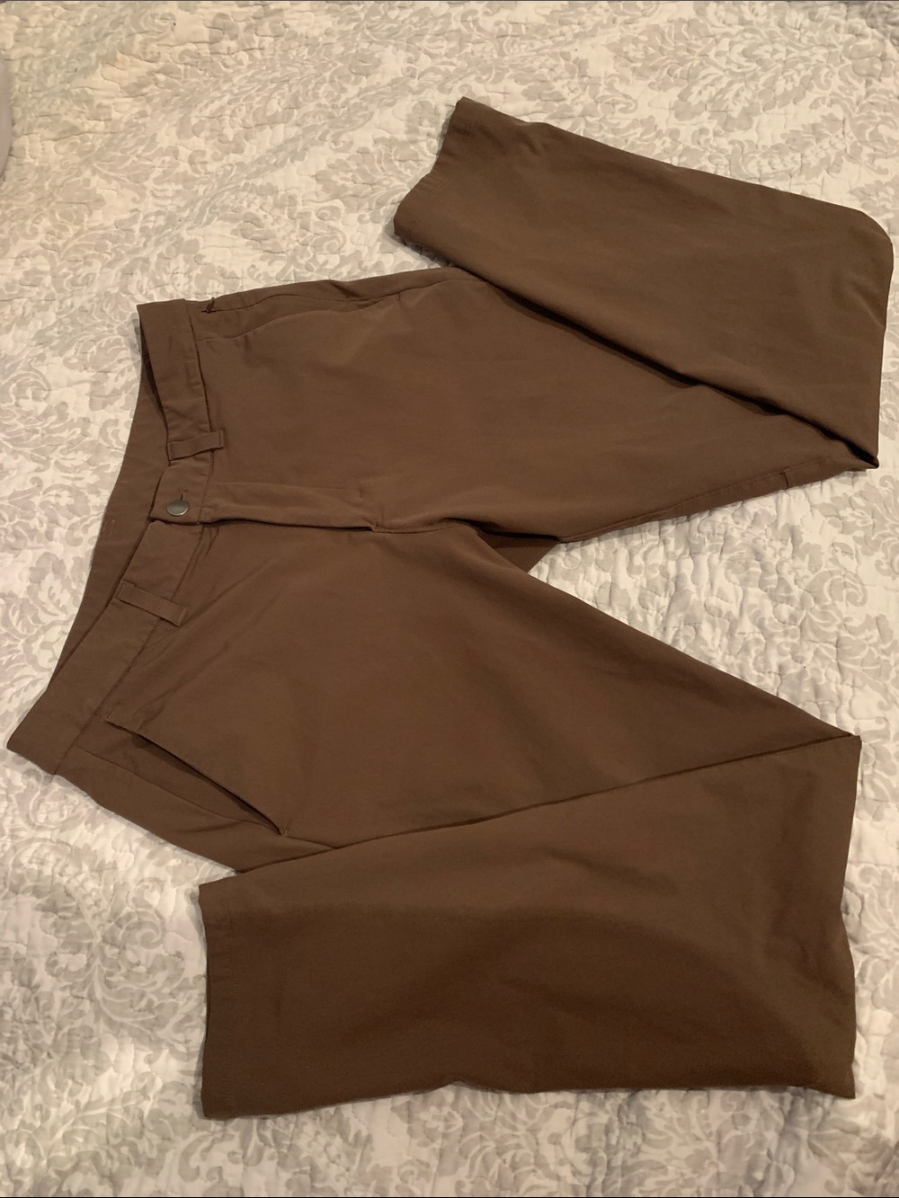 Lululemon Men's Slim-Fit Brown Chino Pants